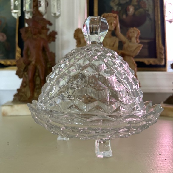Fostoria Dining Vintage Fostoria American Clear Butter Or Cheese